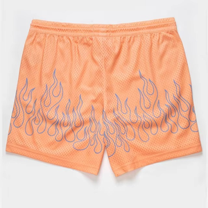Shorts double en maille à séchage rapide, coupe ample, longueur genou, avec cordon de serrage, style vintage, pour homme – Collection été – Offre spéciale - Product Image 1