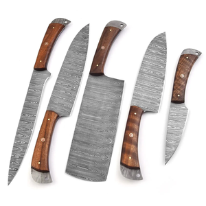 Luxury Handmade Damascus Chef <b>Knife</b> <b>Set</b> Wooden Handle Professional Kitchen Cutlery <b>Set</b> OEM Wholesale Manufacturer - Product Image 1