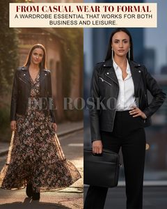 New Fashion Ladies Genuine <b>Sheepskin</b> Bomber <b>Jacket</b> Autumn Wholesale Motorcycle Loose Custom Leather <b>Jacket</b> for Women Wholesale - Product Image 6