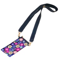 Bolsos para teléfono móvil multifuncionales con cierre de cremallera y diseño moderno, bordados, hechos a mano con cuentas, para chicas, ideales para Eid.