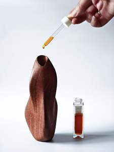 Vase à fleurs en bois de Sapele tourné à la main, style scandinave ondulé, pour mariage, décoration écologique pour la maison - Product Image 3