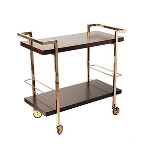 Handmade Restaurant 3 Tier Food <b>Serving</b> <b>Trolley</b> Admirable Design Silver Color Metal And Glass Tea <b>Serving</b> <b>Trolley</b> - Product Image 5