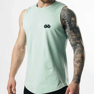 Gym Clothing Wholesale Bodybuilding Gym <b>Singlet</b> <b>For</b> <b>Men</b> Fitness Wear Solid Color Custom Size <b>Men</b> Gym <b>Singlet</b> - Product Image 6