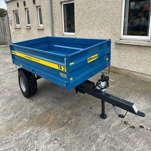 Remorque basculante hydraulique à double essieu de qualité supérieure, capacité de 2 tonnes, avec moteur puissant pour utilisation avec un tracteur à prix avantageux - Product Image 6