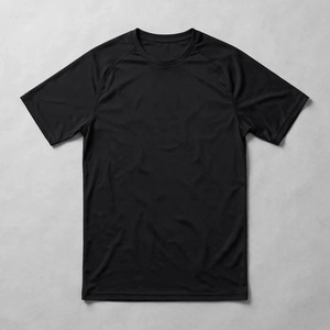 T-shirt pour homme à manches courtes, col en V, couleur unie vert foncé, coupe classique, respirant, léger, en spandex/polyester, teinture unie, été - Product Image 3