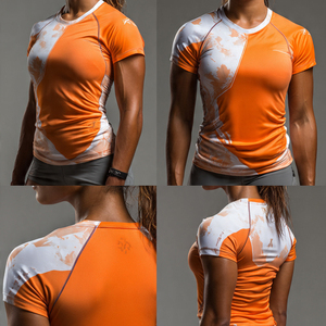 <b>Women</b> 100% Polyester Bodybuilder Printed T Shirts <b>Women</b> Short Sleeve Sleeve Gym T Shirts Ladies Workout Printed Tee <b>Tops</b> Ladies - Product Image 4