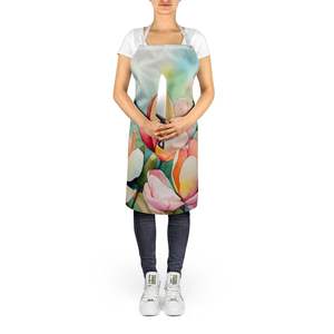 Mississippi Magnolia Aquarelle Unisexe Grand Tablier Multicolore pour Cuisine Cuisson Artisanat Jardinage-pour Femmes et Hommes Adultes - Product Image 5