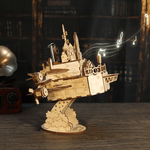 Puzzle 3D in Legno Fai-da-Te, Kit Modello Castello con Carillon, Regalo di Compleanno per Donne - Product Image 6