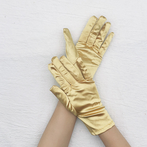 Gants élégants en satin pour femme, longueur poignet, plusieurs couleurs, séchage rapide, pour soirées printemps/été, en polyester et coton durables - Product Image 3