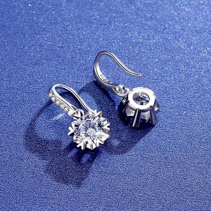 Most Selling Moissanite Diamond <b>Earrings</b> <b>Fine</b> Jewelry for Party Wedding and Everyday Fashion Wear Available At Best Price - Product Image 6