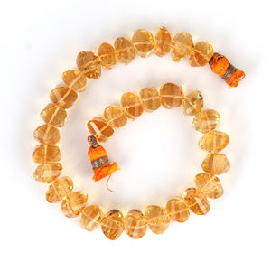 อัญมณีสีเหลืองกลมซิทรินธรรมชาติแบบสังเคราะห์ที่ผ่านการรับรองสำหรับการทำเครื่องประดับสำหรับแหวนและต่างหู - Product Image 2