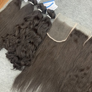 Meilleure Extension de Cheveux Naturels Raides à Pointes Épaisses, Cheveux Humains Ondulés Naturels Vietnamiens, Couleur Marron, Disponible Maintenant de 6 à 32 Pouces - Product Image 6