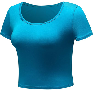Top corto transpirable para mujer, totalmente personalizado, nueva moda, gran venta, calidad premium, a un precio asequible. - Product Image 2