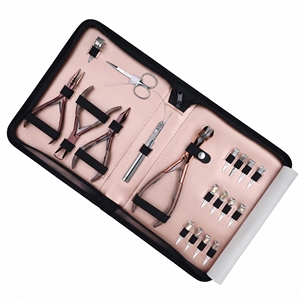 Kit professionnel d'extension capillaire : Pince à micro-anneaux, Pince de retrait, Applicateur de bandes adhésives, Anneau de séparation, Outil à boucle et crochet, Ciseaux, Pinces - Product Image 3