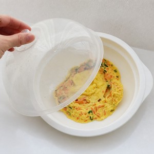 ภาชนะไมโครเวฟปลอดสาร BPA ผลิตในเกาหลี พร้อมถาดกรองสำหรับมันเทศและเกี๊ยว - Product Image 2