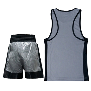 Conjunto de chaleco y pantalones cortos de boxeo de diseño personalizado, uniforme de boxeo 100% poliéster, conjunto de uniformes de boxeo de alta calidad. - Product Image 5
