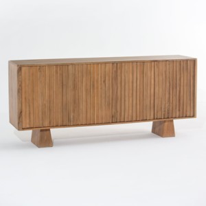 Buffet en bois à 4 portes Vandana Falcon Optima avec un rangement élégant et spacieux pour les intérieurs modernes - Product Image 6