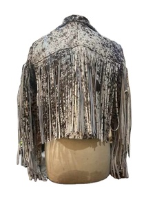 Chaqueta de motociclista de estilo Vintage para mujer, chaqueta de motociclista de cuero de cordero hecha a mano, chaquetas peludas de piel Original - Product Image 2