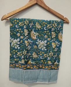 Paréo en coton imprimé au bloc, style bohème, pour la plage, cadeau pour elle ou lui, anniversaire - Product Image 4