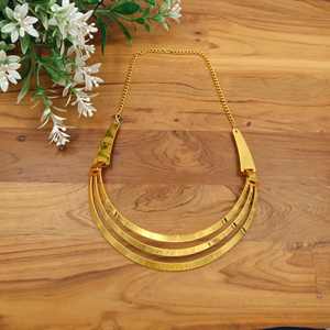 สร้อยคอโชคเกอร์สแตนเลสสตีลสีทองและสีเงิน สไตล์โมเดิร์น เรียบง่าย ดีไซน์หนา สำหรับผู้หญิง - Product Image 4