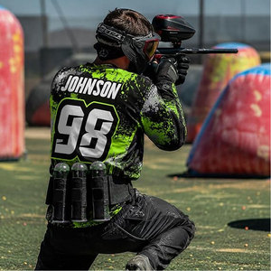 Camiseta de Paintball Personalizada para Motocicleta, Camiseta de Torneo de Speedball, Diseño de Logotipo Personalizado, Ropa Deportiva Transpirable, Ligera y de Secado Rápido - Product Image 2