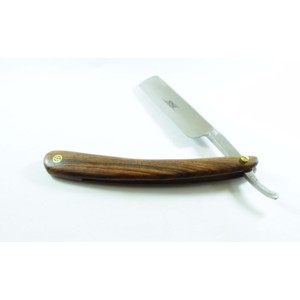 Navaja de Afeitar Recta de Acero de Damasco Hecha a Mano, Hoja de un Solo Filo, Mango de Asta de Ciervo, Agarre Perfecto, Funda de Cuero Gratis, Regalo para Él - Product Image 2