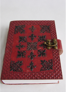 Wholesale high class leather <b>notebook</b> Handmade embossed celtic cross <b>blank</b> leather <b>notebook</b> - Product Image 2