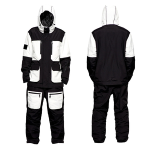 Ensemble veste et pantalon de ski pour homme TBF-058, imperméable 10 000 mm, coupe-vent, respirant, à capuche, isolé, combinaison de neige pour les sports d'hiver - Product Image 4