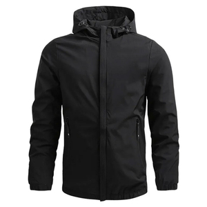High Quality 2025 Custom <b>Mens</b> Softshell <b>Jacket</b> Windproof Outdoor Breathable Hooded <b>Long</b> Sleeve Zip Closure with Latest Design - Product Image 2