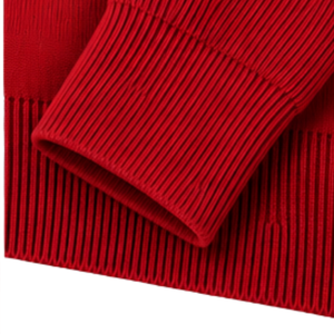 <b>Mens</b> Knitted Zip Up Funnel Neck <b>Cardigan</b> Full Zip <b>Long</b> Sleeve Ribbed Cuffs Hem Red Sweater Jacket with Side Pockets Fit Classic - Product Image 6
