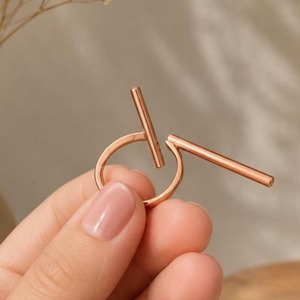 Bague en cuivre pour femme, bague statement, bague de promesse, bague de mariage, bague de fiançailles, bague artisanale en cuivre pour décoration de mariage, cadeau - Product Image 4