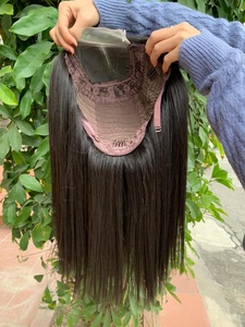 Pelucas de cabello humano Real 100%, encaje de Color recto de hueso sin cola, resaltado y Color naranja, encaje transparente Hd de la más alta calidad - Product Image 4