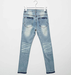 Pantalones Vaqueros de Mezclilla para Hombre, Corte Recto, Tiro Medio, Elásticos, Estilo Urbano, Lavado a la Piedra, Vintage, Ecológicos, Primavera - Product Image 2