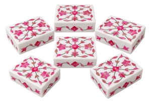 Caja de Joyería Moderna con Grabado Floral de Madreperla, de Stonecrafts International, de la Mejor Calidad y Durabilidad, para Damas - Product Image 2