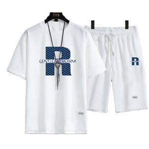 T-shirt léger à col rond pour homme, de haute qualité, personnalisé, respirant, à séchage rapide, imprimé en sérigraphie, en tissu éponge 100% coton - Product Image 1