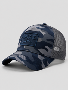 หมวกเบสบอลลายพราง MIAZ ด้านหลังเป็นตาข่าย ปักโลโก้ ปรับขนาดได้ เหมาะสำหรับทุกเพศ ใช้งานกลางแจ้ง ระบายอากาศได้ดี กันน้ำ สไตล์สปอร์ต ลำลอง - Product Image 1