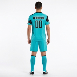 ชุดฟุตบอลแบบยืดหยุ่นสูงสั่งทำพิเศษ ทนทานต่อการฉีกขาด เสื้อฟุตบอลแบบซับลิเมชั่น กางเกงขาสั้น แห้งเร็ว ชุดกีฬาสำหรับสโมสร - Product Image 5