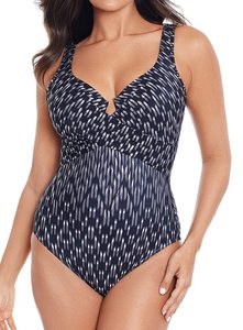 <b>Women</b> One Piece Swimwear Sleeveless Deep V Neck Digital Print Spandex Quick Dry <b>Rash</b> <b>Guard</b> - Product Image 3