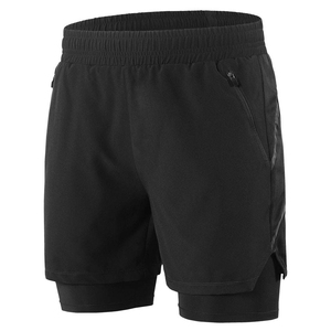 Shorts de sport décontractés pour hommes en coton et élasthanne à séchage rapide, avec poches, pour la maison, le jogging et la gym, vente en gros, OEM - Product Image 5