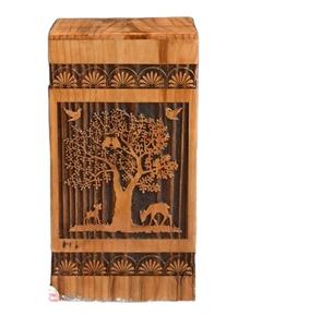 <b>Pine</b> Wood Urn for Human Ashes Tree of Life Wooden <b>Box</b> Personalized Cremation for Ashes Handcrafted Large Wooden Urn <b>Box</b> - Product Image 1
