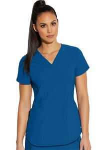 Blouse médicale unisexe personnalisable avec logo, extensible et respirante en polyester et élasthanne, pour médecins et infirmières - Product Image 6
