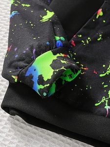 Ensemble de survêtement de printemps pour filles en gros |   Sweat-shirt à col rond et pantalon à motif de dessin animé, mélange de coton respirant |   Casual de haute qualité - Product Image 5