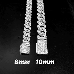 VVS1 Moissanite Miami Cuban Link Bracelet 925 Sterling Silver <b>Iced</b> <b>Out</b> Hip Hop Jewelry All Sizes Available - Product Image 4