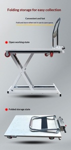<span class=keywords><strong>Plataforma</strong></span> Elevadora de Tijera Hidráulica Móvil para Carga y Descarga Eléctrica, Carro Deslizante Portátil para Manipulación de Carga Pesada - Product Image 5