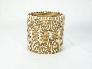 MACRAME NET <b>Woven</b> <b>Basket</b> Seagrass Hyacinth <b>Basket</b> Storage Organization Bin Craft Storage Clothes Organizer - Product Image 6