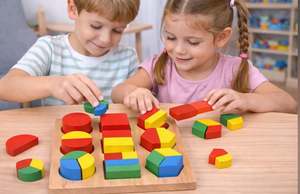 Puzzle de tri en bois pour enfants, pour l'apprentissage et le jeu, jouet de tri en bois pour le développement des enfants - Product Image 3