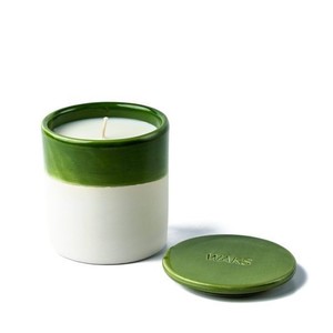 Vase à bougie en céramique moderne bicolore, mèche unique, longue durée de combustion, finition lisse et brillante, durable, choix de décoration de luxe pour la maison, idéal comme cadeau - Product Image 5
