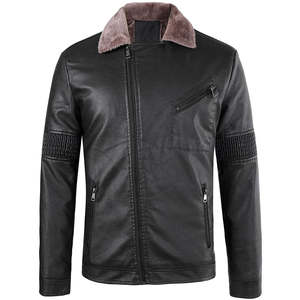 Chaqueta de Cuero para Hombre de Alta Calidad al por Mayor, Cuello Alto, Impermeable, Transpirable, para Invierno y Exteriores, Servicio OEM, Personalizable 2026 - Product Image 1