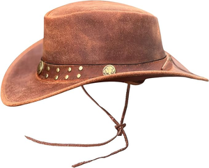 Sombrero Vaquero Estilo Texas Hecho a Mano, Sombrero Vaquero Occidental de Paja para Hombre, Estilo Vintage - Product Image 1