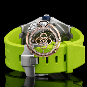 Montre de luxe à cadran rond en moissanite pour homme, bracelet entièrement serti de diamants - Product Image 3